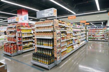 South Korea, Busan - 25 Mayıs 2017: Busan, Lotte Mart içinde