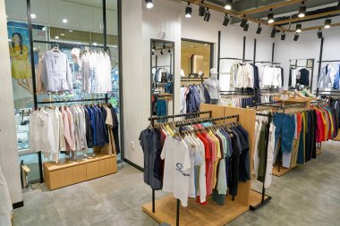 South Korea, Busan - Mayıs, 2017 yaklaşık: mağaza, Lotte mağazada Busan içinde