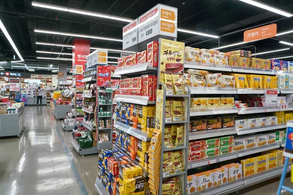 Südkorea Busan Mai 2017 Lotte Mart Busan — Stockfoto