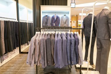 South Korea, Busan - 28 Mayıs 2017: Giyim mağazası, Lotte mağazası