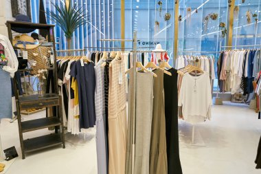 South Korea, Busan - 28 Mayıs 2017: Naning 9 mağaza Lotte mağazası