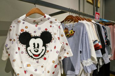 South Korea, Busan - 25 Mayıs 2017: Dodds Busan Lotte çarşıda Alışveriş Merkezi'nde sergilenen