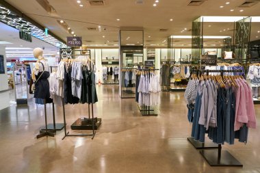 South Korea, Busan - 28 Mayıs 2017: Inside Mixxo mağaza, Lotte mağazası