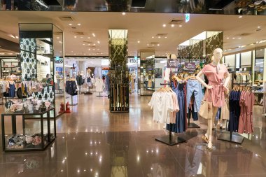 South Korea, Busan - 28 Mayıs 2017: Inside Mixxo mağaza, Lotte mağazası