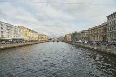 Rusya, Saint Petersburg - Ekim, 2017 yaklaşık: Saint Petersburg kentsel peyzaj, gündüz