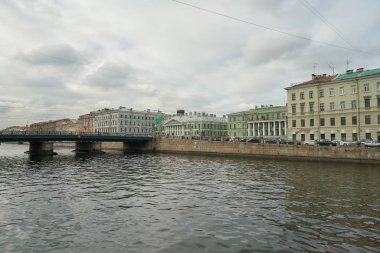 Rusya, Saint Petersburg - Ekim, 2017 yaklaşık: Saint Petersburg kentsel peyzaj, gündüz