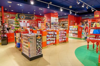Rusya, Saint Petersburg - Ekim, 2017 yaklaşık: Saint Petersburg Inside Hamley'ler oyuncak mağazası