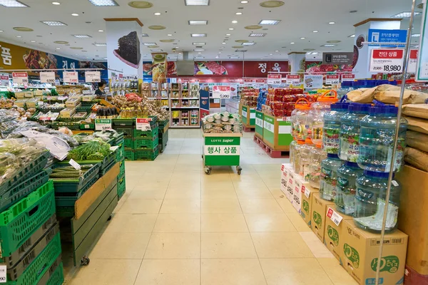 Jižní Korea Pusan Cca Květen 2017 Uvnitř Supermarketu Pusan — Stock fotografie
