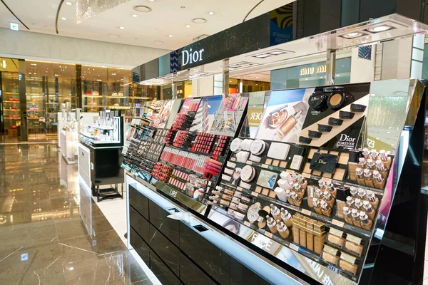 South Korea Busan May 2017 Cosmetic Products Lying Display Sale — Stock Photo, Image