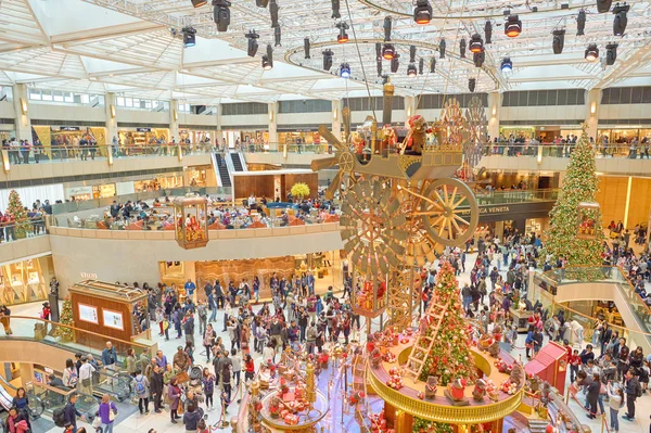 Κίνα Χονγκ Κονγκ Δεκεμβρίου 2015 Διακοσμήσεις Χριστουγέννων Στο Ορόσημο Εμπορικό — Φωτογραφία Αρχείου