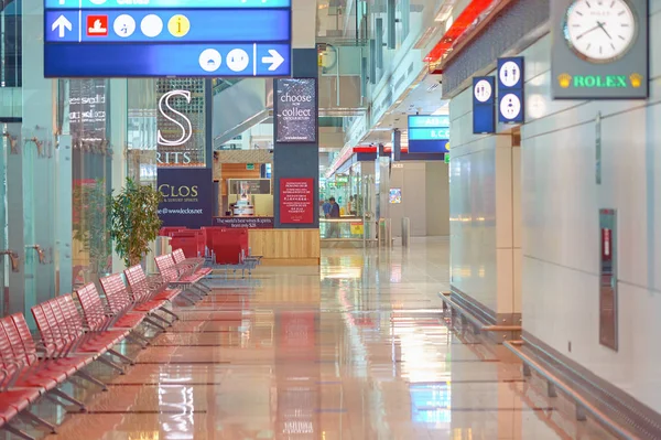 Zjednoczone Emiraty Arabskie Dubai Około Listopada 2015 Wewnątrz Międzynarodowego Lotniska — Zdjęcie stockowe