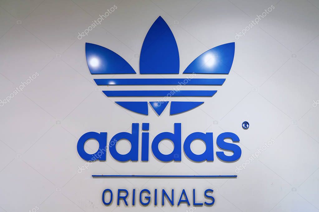 SOUTH KOREA, BUSAN - CIRCA MAY, 2017: Inside Adidas store at Lotte Department Store in Busan