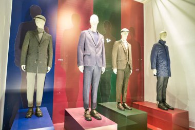 MILAN, ITALY - CIRCA NOVEMBER, 2017: display window at United Colors of Benetton store in Milan.