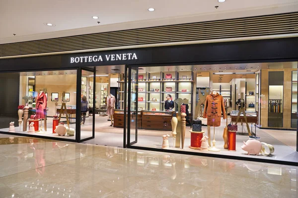 Hong Kong China Circa January 2019 Storefront Bottega Veneta Store — стокове фото