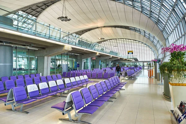 Bangkok Thailandia Circa Giugno 2015 Riprese Interne Dell Aeroporto Suvarnabhumi — Foto Stock