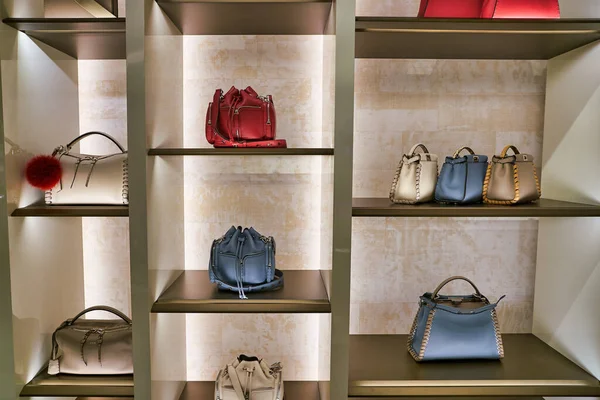 SINGAPORE - CIRCA APRIL, 2019: Goods On Display At Charles & Keith Store In  The Shoppes At Marina Bay Sands. CHARLES & KEITH Is A Singaporean  Fast-fashion Footwear And Accessories Retailer. Stock
