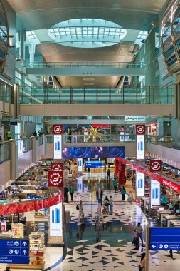 DUBAI, UAE - CIRCA JANUARY 2019: interior shot of Dubai International Airport.