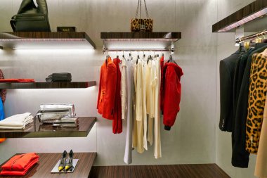 HONG KONG, CHINA - CIRCA JANUARY, 2019: interior shot of Tom Ford store at ifc mall in Hong Kong.