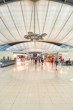BANGKOK, THAILAND - CIRCA JUNE, 2015: interior shot of Suvarnabhumi Airport.
