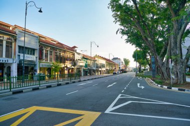 SINGAPORE - CIRCA APRIL, 2019: view of a street located in Singapore.