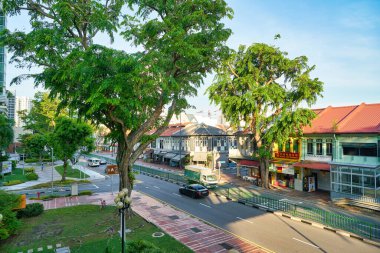 SINGAPORE - CIRCA APRIL, 2019: view of a street located in Singapore.