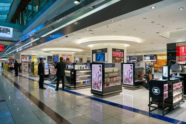 DUBAI, UAE - CIRCA JANUARY 2019: interior shot of Dubai International Airport.