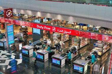 DUBAI, UAE - CIRCA JANUARY 2019: interior shot of Dubai International Airport.