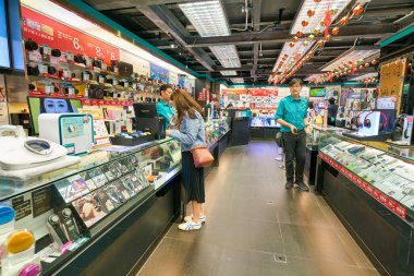 HONG KONG, CHINA - CIRCA JANUARY, 2019: interior shot of a store in Hong Kong.
