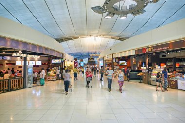 BANGKOK, THAILAND - CIRCA JUNE, 2015: interior shot of Suvarnabhumi Airport.