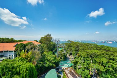 SINGAPORE - CIRCA APRIL, 2019: view of Sentosa Island in Singapore.
