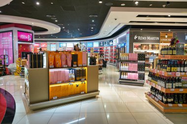 DUBAI, UAE - CIRCA JANUARY 2019: interior shot of Dubai International Airport.