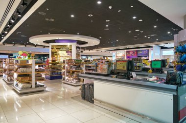 DUBAI, UAE - CIRCA JANUARY 2019: interior shot of Dubai International Airport.