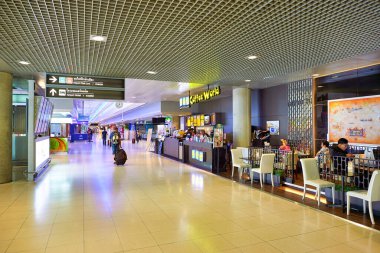BANGKOK, THAILAND - CIRCA JUNE, 2015: interior shot of Suvarnabhumi Airport.