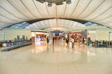 BANGKOK, THAILAND - CIRCA JUNE, 2015: interior shot of Suvarnabhumi Airport.