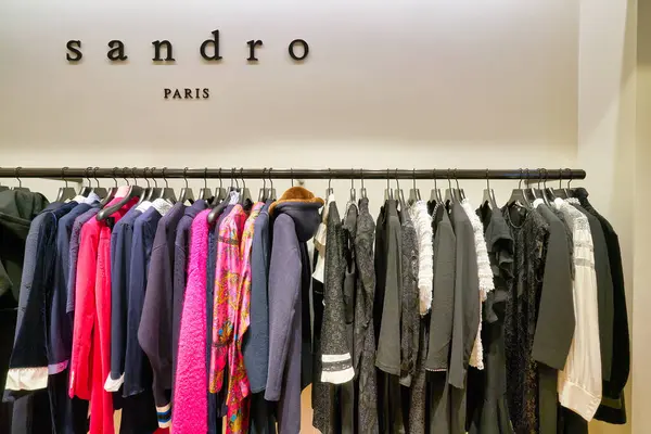 Hongkong China Januar 2019 Kleidung Wird Sandro Store New Town — Stockfoto