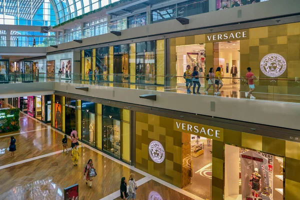 Singapur Circa Abril 2019 Plano Interior Shoppes Marina Bay Sands — Foto de Stock