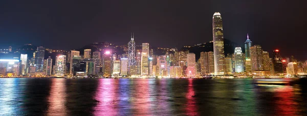 Hong Kong Cina Circa Gennaio 2019 Distretto Centrale Visto Notte — Foto Stock