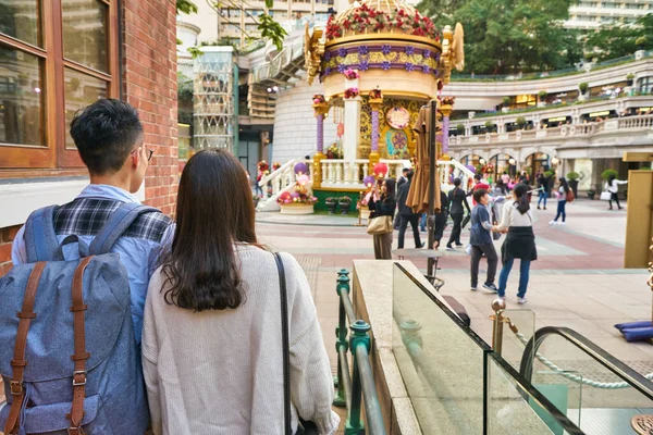 Hong Kong China Circa January 2019 Couple Walking 1881 Heritage — Stock Photo, Image