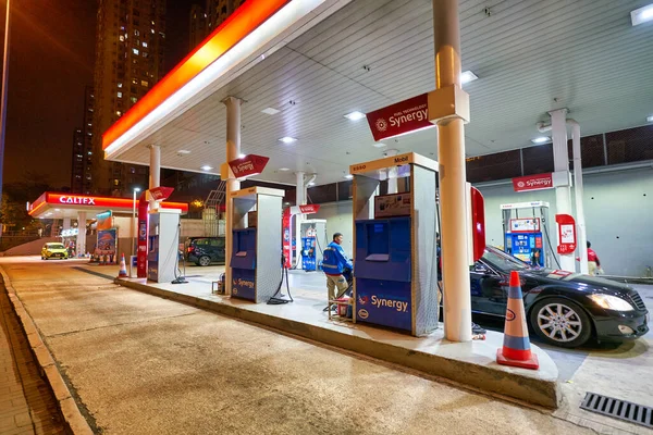 Hong Kong China Circa January 2019 Esso Station Hong Kong — стокове фото