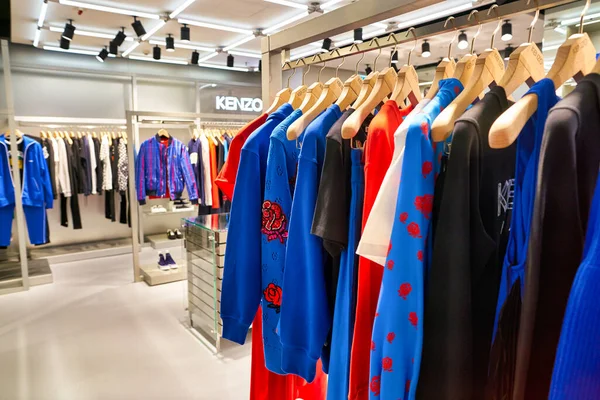 Hong Kong China Circa January 2019 Clothes Display Kenzo Store — Stock Photo, Image