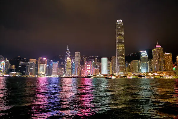 Hong Kong Cina Circa Gennaio 2019 Veduta Notturna Dell Isola — Foto Stock