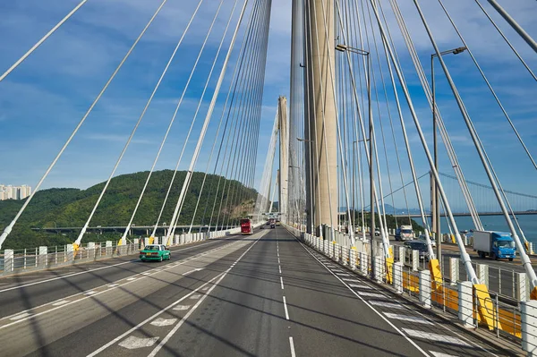 Hong Kong China Julho 2015 Ponte Ting Kau Vista Segunda — Fotografia de Stock