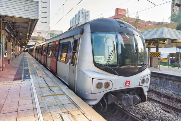 Hong Kong China Circa January 2019 Mtr Train Sha Tin — Stock Photo, Image