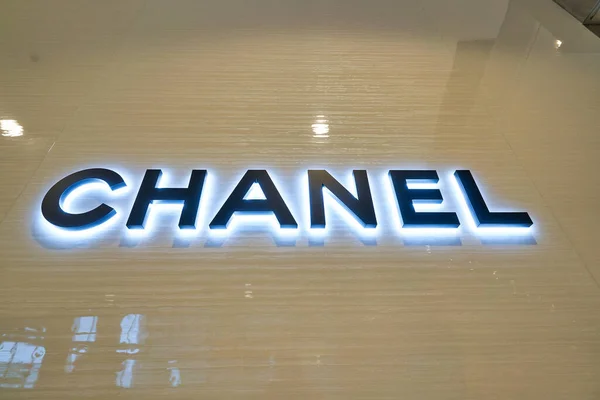 Hong Kong China Enero 2019 Primer Plano Del Cartel Chanel — Foto de Stock