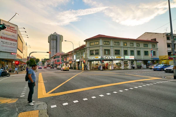 Singapore Circa April 2019 View Street Located Singapore — Stockfoto