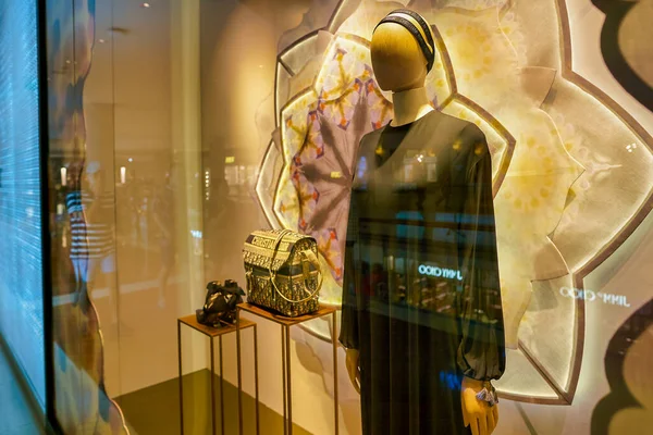 Singapore Circa April 2019 Close Shot Display Window Dior Store — Stock Photo, Image