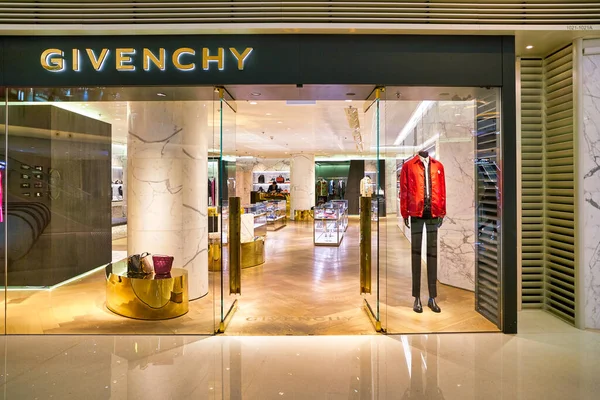 Hong Kong China Circa January 2019 Entrate Givenchy Store Elements — стокове фото