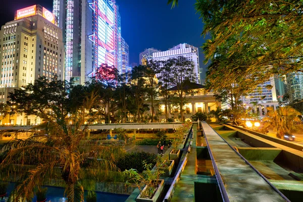 Hongkong China Circa Januari 2019 Stadslandschap Van Hong Kong Nachts — Stockfoto