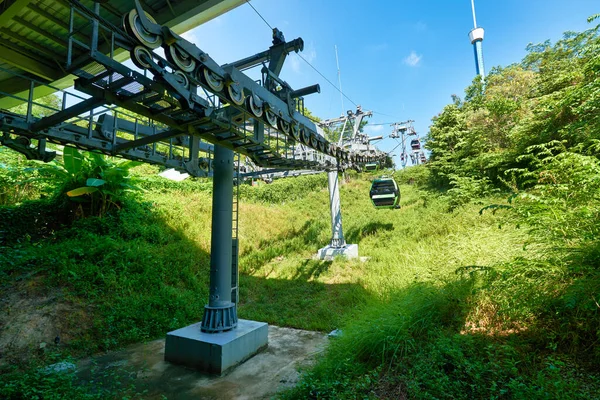 Singapur Circa April 2019 Blick Auf Die Sentosa Linie Des — Stockfoto