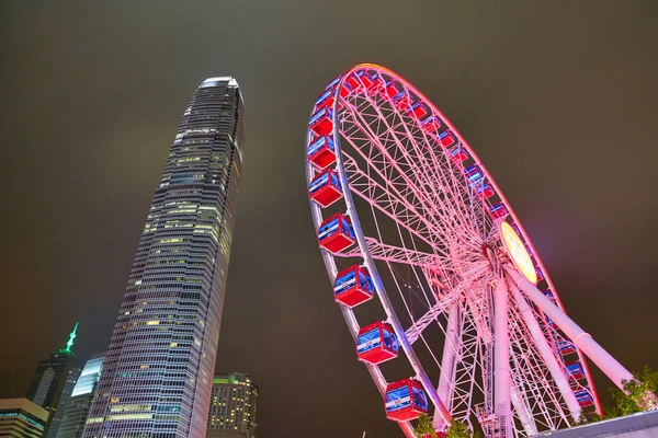 Hong Kong China Circa Enero 2019 Vista Bajo Ángulo Rueda — Foto de Stock